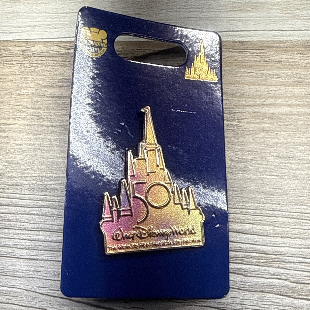 Walt Disney World 50th Anniversary Cinderella's Castle Celebration Pin NEW